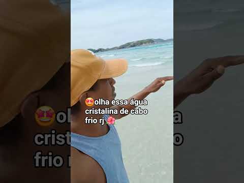 🤩🌊❤️olha essa água cristalina da praia de cabo frio rj 🌺 LEOART.SURF