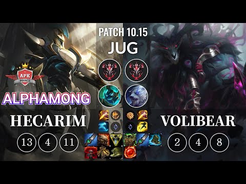 APK Alphamong Hecarim vs Volibear Jungle - KR Patch 10.15