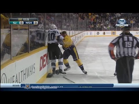 Andrew Desjardins vs Rich Clune Dec 14, 2013