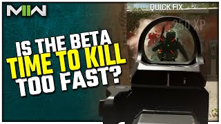 Is the Time to Kill Too Fast in MWII | (Beta TTK Comparison)