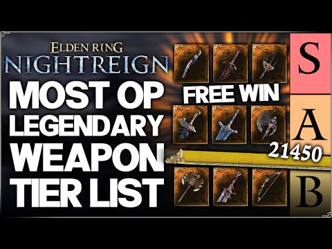 Elden Ring Nightreign - Best Most OP Legendary Weapon Tier List Ranking - Free Wins Build Guide!