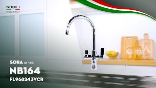 VÒI RỬA BÁT 3 ĐƯỜNG NƯỚC NOBILI SORA NB164 video 1