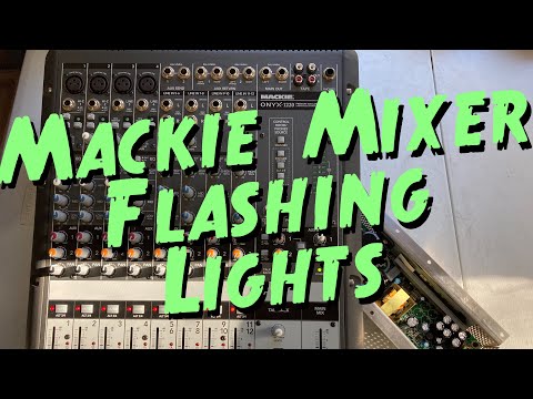 Mackie Onyx Mixer Power Supply :: Flashing Blinking Lights :: Audio Electronics Repair Fix