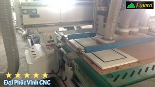 Máy cnc 4 đầu làm rãnh cửa kính âm | Máy cnc nesting holztek HT-R4F