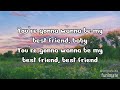 Best Friend Rex Orange County Clean Lyrics