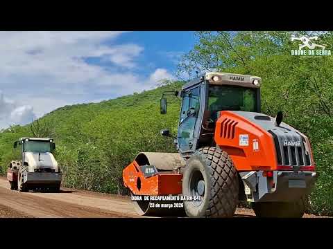 ATUALIZAÇÃO RN-041: RECAPEAMENTO ENTRE CURRAIS NOVOS E LAGOA NOVA AVANÇA, 23 de março de 2026