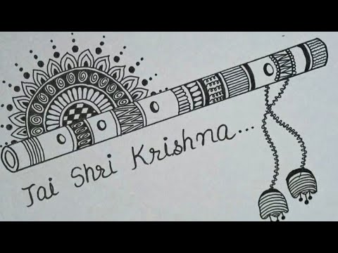 flute mandala art || mandala for beginners