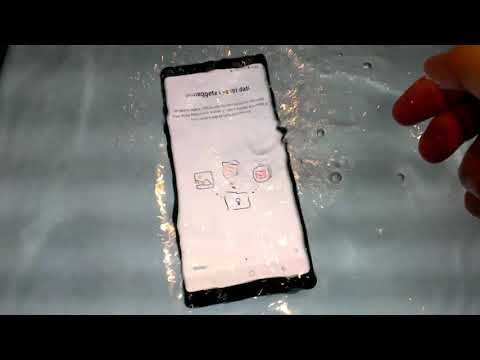 Samsung Note 8 water IP68 test.
