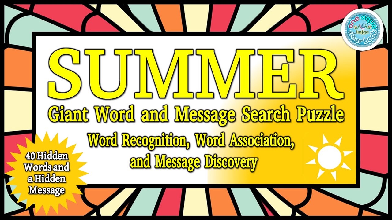 SUMMER | Giant Word and Message Search Puzzle