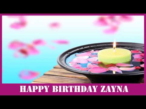 Zayna   Birthday Spa - Happy Birthday