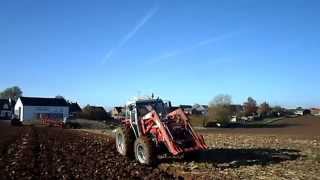 preview picture of video 'Massey-Ferguson 390 4wd+Steeno 3-bodies plough & John Deere 3650 4wd+Kuhn MultiMaster 110 plough'