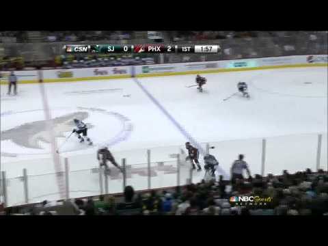 Keith Yandle slapshot PPG 2-0 April 24 2013 San Jose Sharks vs Phoenix Coyotes NHL Hockey