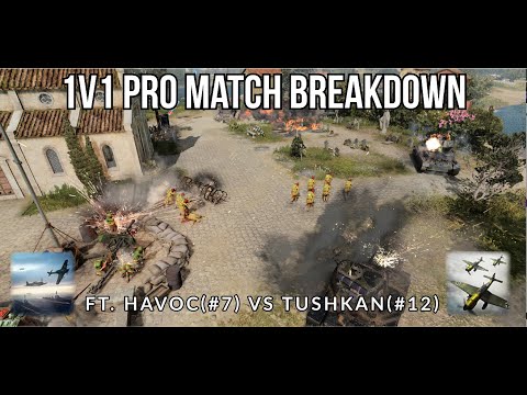 COH3 Pro-Match 1v1 Breakdown | havoc (#7 UKF) vs Tushkan (#12 WM) | Semois