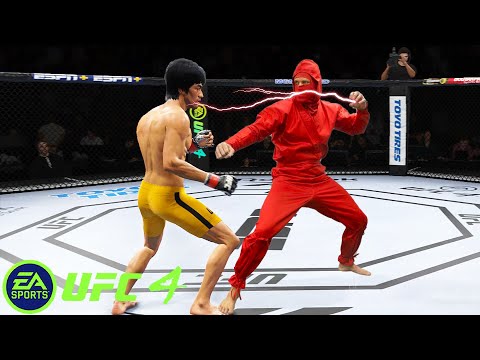 UFC4 Bruce Lee vs Red Ninja EA Sports UFC 4 - Super Battle