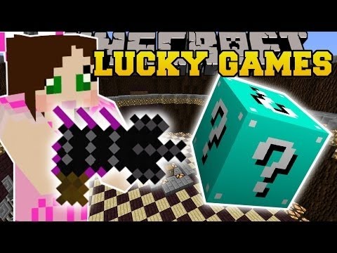US Minecraft | CRAZY BLUE EXPLOSIVE CHALLENGE GAMES - Lucky Block Mod - Modded Mini Game