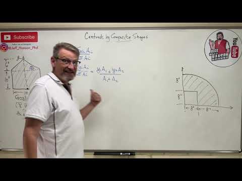 Statics: Lesson 38 - Intro, Centroids by Composite Shapes, Table Method
