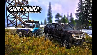 Wet snow SLIPPING! Land Rover rescue! | VW Atlas R-Line | Scandinavia | SnowRunner | Part #43