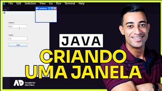 Como criar janelas e botões no Java (interface gráfica) -  Curso Java POO Aula #18