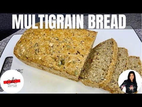 Super Easy No Knead Homemade Fresh Multigrain Bread Loaf Recipe