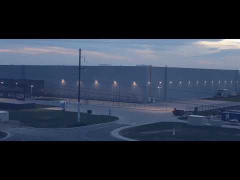 Rhenus Logistics warehouse building in Vilnius Time Lapse