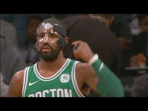 Masked Kyrie Irving Hits 3 Pointer | Celtics vs Nets | November 14, 2017 | 2017-18 NBA Season