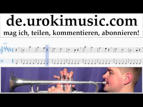Trompete Lernen David Guetta, Justin Bieber - 2U Tabulatur Teil#1 Übungen um-i995