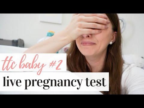 LIVE PREGNANCY TEST 2019 *EMOTIONAL* | TTC BABY #2 | 15 DPO Video