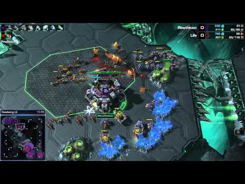 SC2 -- HOTS -- G3 Innovation (T) v Life (Z) on Catallena LE