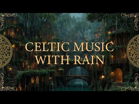 3 Hours of Celtic Sleep Music in a Rainy Swamp Cabin | Dark Fantasy Ambience for Deep Relaxation