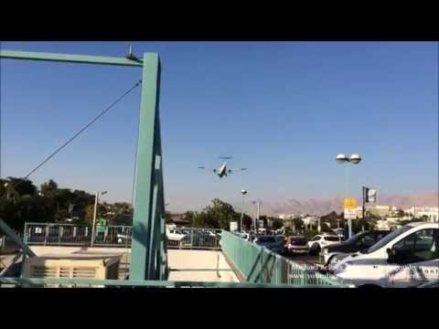 Arkia 4X-AVU ATR 72-500 4X-BAU Boeing 757-3E7(WL) Landing at Eilat Airport ETH, LLET
