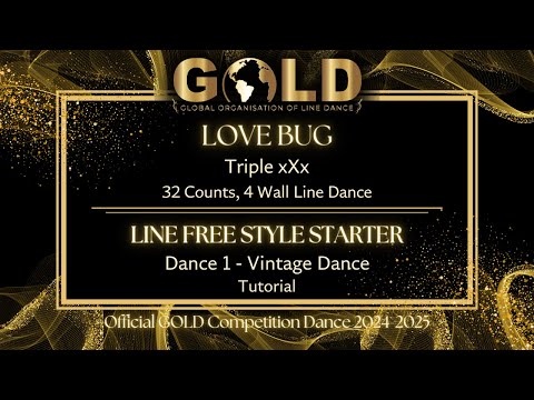 GOLD 2024 Line Free Style Starter - Dance 1: Vintage "Love Bug" - Tutorial without music