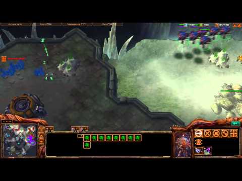 Starcraft 2 Experiments - Mass Overseer Contaminate - Seriously, how did they not win?