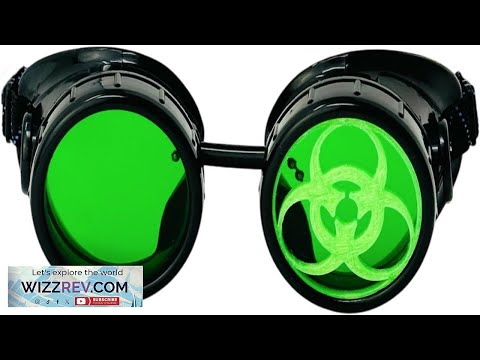 UMBRELLALABORATORY Steampunk Mad Scientist goggles costume accessories cosplay goggles green