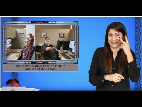 Sign1News heading to DC to pick up award and meet fans (ASL - 11.7.19)