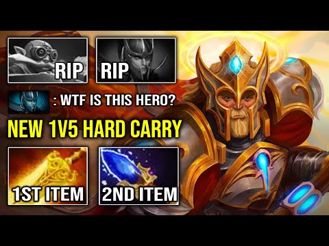 WTF 1st ITEM Radiance Carry Omniknight 100% Overpower Unkillable Tank with Aghs Guardian Angel DotA
