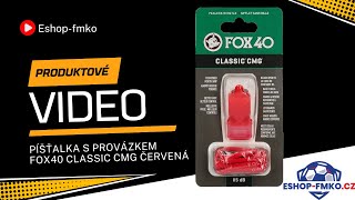 Píšťalka s provázkem Fox40 Classic CMG červená