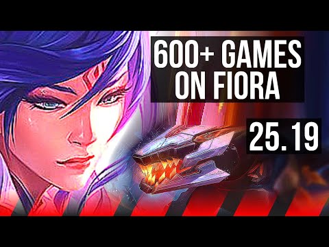 FIORA vs RENEKTON (TOP) | 10 solo kills, 53k DMG, 19/5/11, 600+ games | KR Master | 25.19