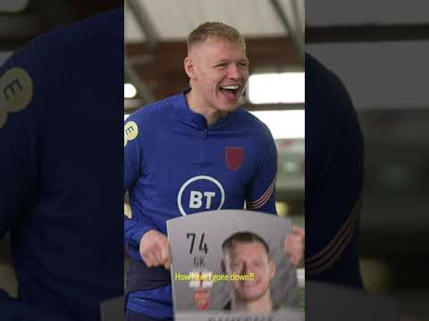 ¡Aaron Ramsdale reacciona al ser calificado como tarjeta plateada! #Inglaterra