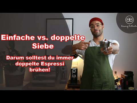 Single vs. double portafilter - Why you should only brew double espressos!