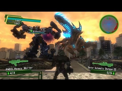 Giant Robot Balam vs Godzilla Erginus - Earth Defense Force 4.1
