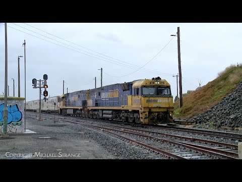 6MP4 Pacific National TOLL Container Train With  NR100 & NR70 At Gheringhap (6/9/2024) - PoathTV