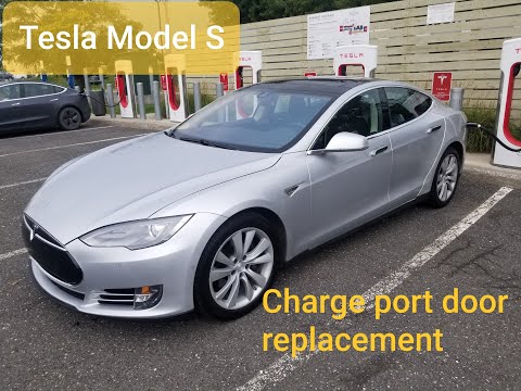 How to replace charge port door on Tesla Model S