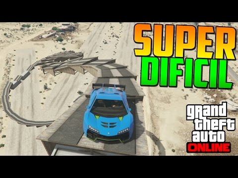 SÚPER DIFICIL!! RAMPA IMPOSIBLE! - Gameplay GTA 5 Online Funny Moments (Carrera GTA V PS4) - DaniRep