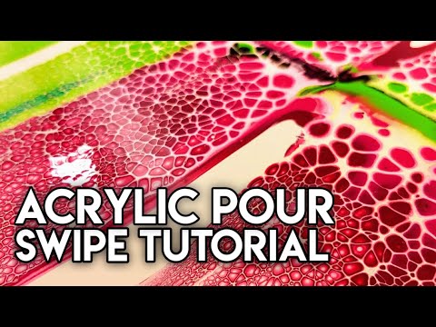 #5 Swipe Technique | Acrylic Pour Fluid Artist | Sheleeart | Acrylic Paint