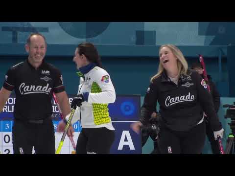 #wmdcc2023 Jones/Laing (CAN) up by 4 against Gill/Hewitt (AUS) somehow gives up 4