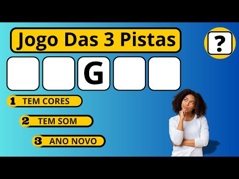 São 3 Dicas Para Tentar Descobrir Qual é a Palavra #jogodas3pistas #jogodastrêspistas #quiz