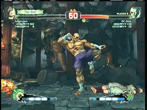 SSF4AE:   Ibuki (keijimugen) vs. Sagat (DC Zeus)  SD