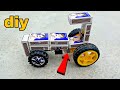 Gear Motor Se Tractor Kaise Banaye Matchbox Se Tractor Banane Ka Tarika Motor Bala Tractor