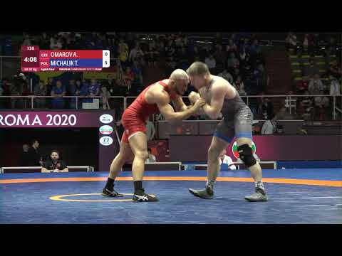 1/8 GR - 97 kg: A. OMAROV (CZE) v. T. MICHALIK (POL)