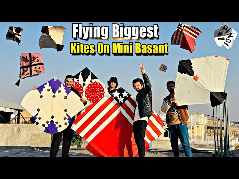 Mini Basant 6 Tawy Or 2.5 Tawy Flying Kr Lia Aj 😱||Big Kites Sy End Kr Dia ||Catching Big Kites 😃!